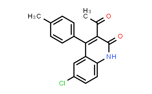 CAS No. 1283108-80-4, 3-Acetyl-6-chloro-4-(4-methylphenyl)quinolin-2(1H)-one