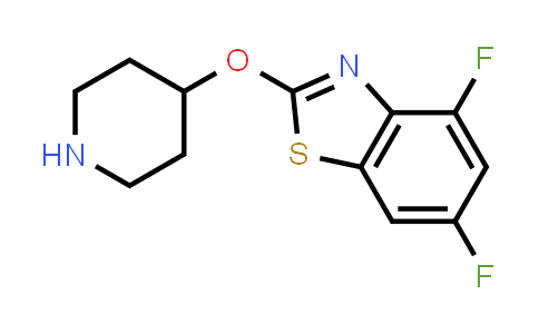 CAS No. 1283108-95-1, 4,6-Difluoro-2-(piperidin-4-yloxy)-1,3-benzothiazole