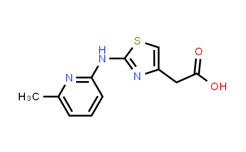 CAS No. 1283109-29-4, 2-(2-((6-Methylpyridin-2-yl)amino)thiazol-4-yl)acetic acid