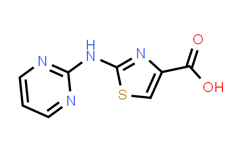 CAS No. 1283109-30-7, 2-(Pyrimidin-2-ylamino)-1,3-thiazole-4-carboxylic acid