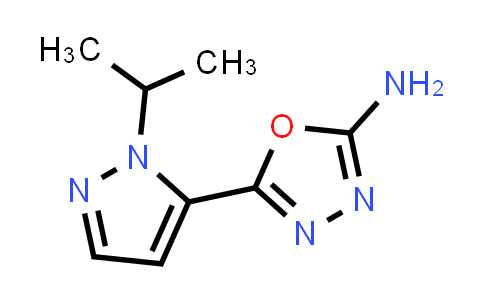 CAS No. 1283109-42-1, 5-(1-Isopropyl-1H-pyrazol-5-yl)-1,3,4-oxadiazol-2-amine