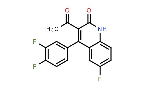 CAS No. 1283109-72-7, 3-Acetyl-4-(3,4-difluorophenyl)-6-fluoroquinolin-2(1H)-one