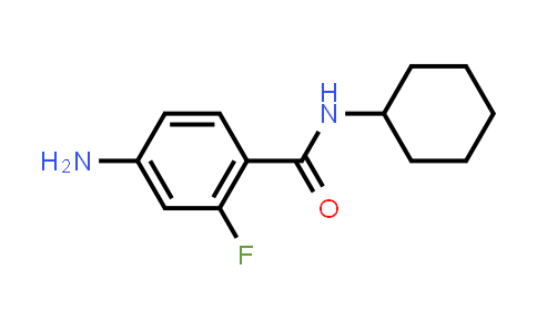 CAS No. 1283457-05-5, 4-Amino-N-cyclohexyl-2-fluorobenzamide