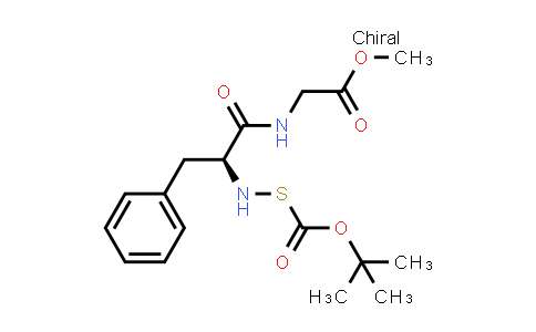 CAS No. 128421-85-2, Glycine, N-[(1,1-dimethylethoxy)carbonyl]thio-L-phenylalanyl-, methyl ester