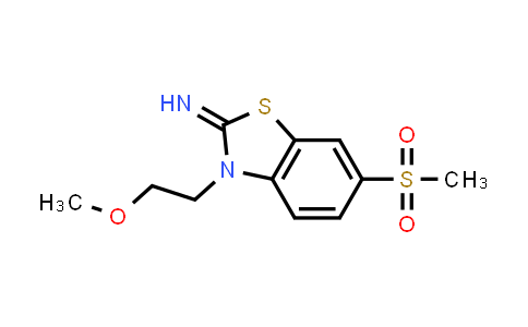 CAS No. 1286709-71-4, 3-(2-Methoxyethyl)-6-(methylsulfonyl)benzo[d]thiazol-2(3H)-imine