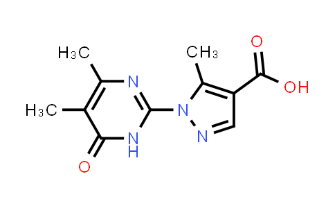 CAS No. 1286720-65-7, 1-(4,5-Dimethyl-6-oxo-1,6-dihydropyrimidin-2-yl)-5-methyl-1H-pyrazole-4-carboxylic acid