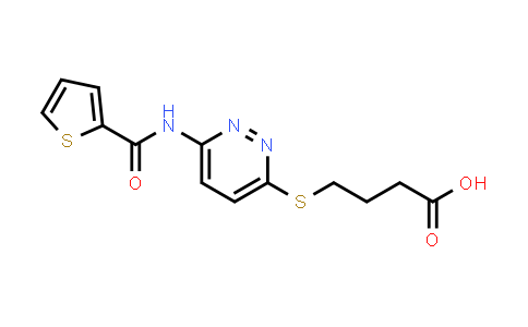 CAS No. 1286722-09-5, 4-((6-(Thiophene-2-carboxamido)pyridazin-3-yl)thio)butanoic acid