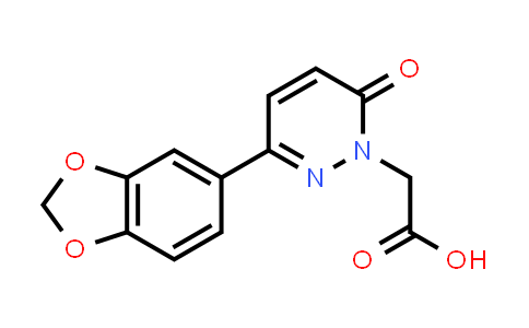 CAS No. 1286722-42-6, 2-[3-(2H-1,3-Benzodioxol-5-yl)-6-oxo-1,6-dihydropyridazin-1-yl]acetic acid