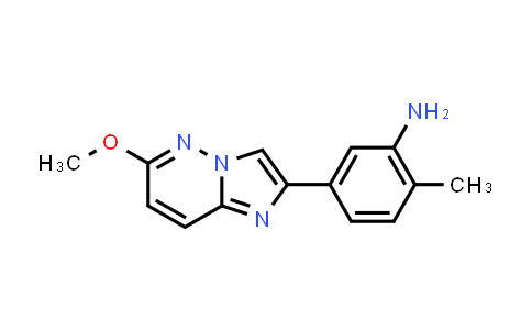 CAS No. 1286732-85-1, 5-(6-Methoxyimidazo[1,2-b]pyridazin-2-yl)-2-methylaniline