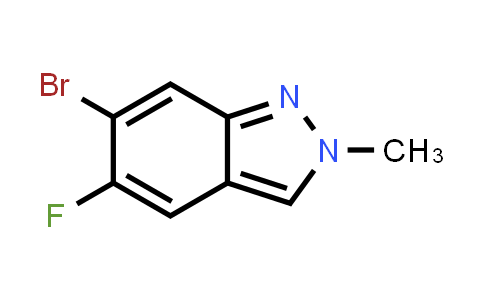CAS No. 1286734-87-9, 6-Bromo-5-fluoro-2-methyl-2H-indazole