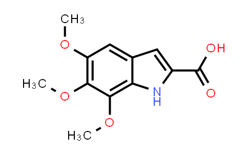 CAS No. 128781-07-7, 5,6,7-Trimethoxy-1H-indole-2-carboxylic acid