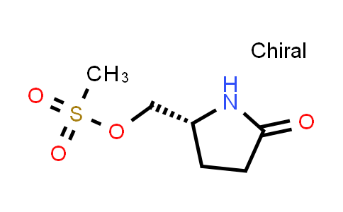 CAS No. 128811-47-2, (R)-(5-oxopyrrolidin-2-yl)methyl methanesulfonate