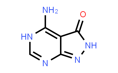 CAS No. 128850-54-4, 4-Amino-2H-pyrazolo[3,4-d]pyrimidin-3(5H)-one
