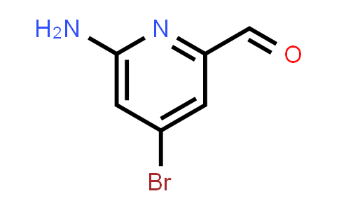 CAS No. 1289032-95-6, 6-Amino-4-bromopicolinaldehyde
