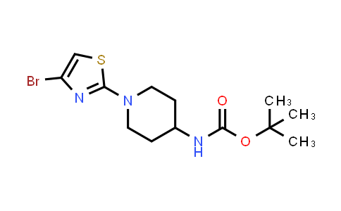 CAS No. 1289050-83-4, tert-Butyl (1-(4-bromothiazol-2-yl)piperidin-4-yl)carbamate