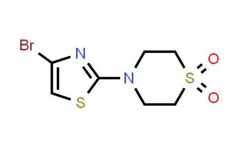 CAS No. 1289078-60-9, 4-(4-Bromothiazol-2-yl)thiomorpholine 1,1-dioxide