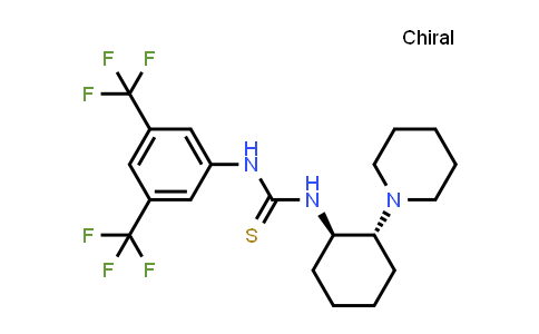 CAS No. 1289514-24-4, N-[3,5-Bis(trifluoromethyl)phenyl]-N'-[(1R,2R)-2-(1-piperidinyl)cyclohexyl]thiourea