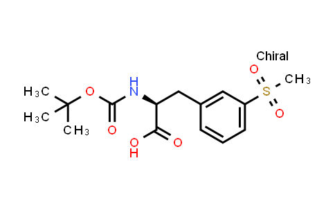 CAS No. 1289646-76-9, (S)-2-((tert-Butoxycarbonyl)amino)-3-(3-(methylsulfonyl)phenyl)propanoic acid