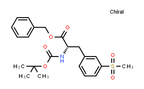 CAS No. 1289646-78-1, Benzyl (S)-2-((tert-butoxycarbonyl)amino)-3-(3-(methylsulfonyl)phenyl)propanoate