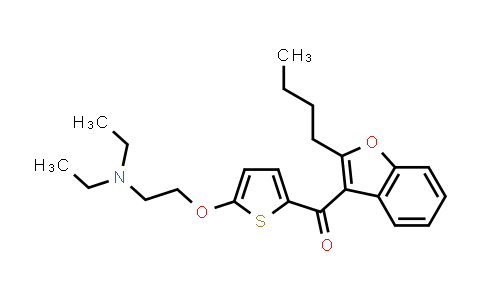 CAS No. 128995-52-8, Methanone, (2-butyl-3-benzofuranyl)[5-[2-(diethylamino)ethoxy]-2-thienyl]-