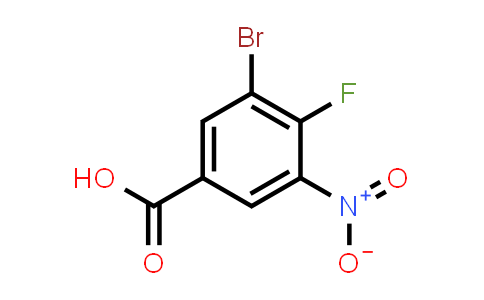 CAS No. 1290117-21-3, 3-Bromo-4-fluoro-5-nitrobenzoic acid