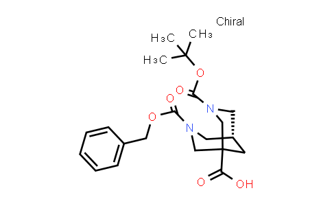 CAS No. 1290557-15-1, (5R)-3-((Benzyloxy)carbonyl)-7-(tert-butoxycarbonyl)-3,7-diazabicyclo[3.3.1]nonane-1-carboxylic acid