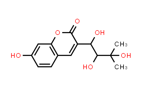 CAS No. 1291053-38-7, 2H-1-Benzopyran-2-one, 7-hydroxy-3-(1,2,3-trihydroxy-3-methylbutyl)-