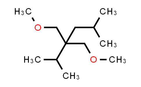CAS No. 129228-21-3, 1-Methoxy-2-(methoxymethyl)-4-methyl-2-(propan-2-yl)pentane