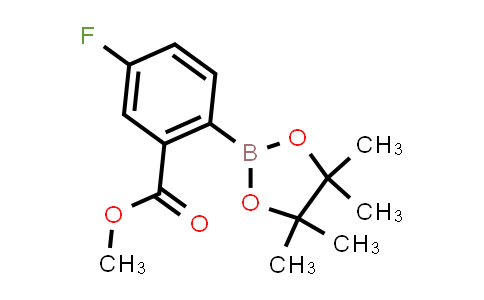 CAS No. 1293284-58-8, 5-Fluoro-2-(4,4,5,5-tetramethyl-[1,3,2]dioxaborolan-2-yl)-benzoic acid methyl ester