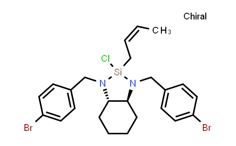 CAS No. 1293393-76-6, (3aS,7aS)-1,3-Bis(4-bromobenzyl)-2-((Z)-but-2-en-1-yl)-2-chlorooctahydro-1H-benzo[d][1,3,2]diazasilole
