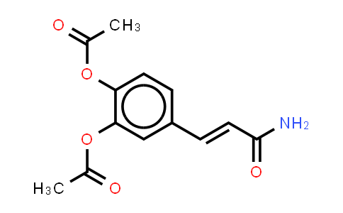 CAS No. 129488-34-2, 2-Propenamide,3-[3,4-bis(acetyloxy)phenyl]-