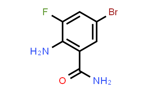 CAS No. 1295570-35-2, 2-Amino-5-bromo-3-fluorobenzamide
