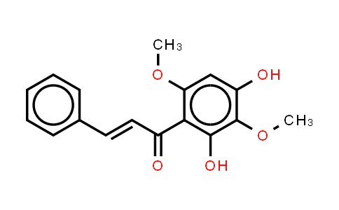 CAS No. 129724-43-2, 2-Propen-1-one, 1-(2,4-dihydroxy-3,6-dimethoxyphenyl)-3-phenyl-,(E)-
