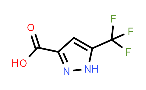 CAS No. 129768-28-1, 5-(Trifluoromethyl)-1H-pyrazole-3-carboxylic acid