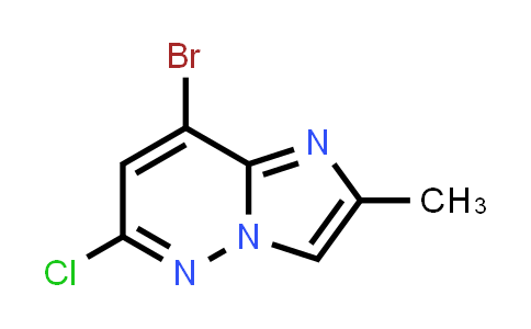 CAS No. 1298031-94-3, 8-Bromo-6-chloro-2-methylimidazo[1,2-b]pyridazine