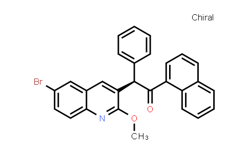 CAS No. 1298044-25-3, (R)-2-(6-bromo-2-methoxyquinolin-3-yl)-1-(naphthalen-1-yl)-2-phenylethan-1-one