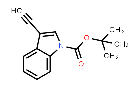 CAS No. 129896-49-7, tert-Butyl 3-ethynyl-1H-indole-1-carboxylate