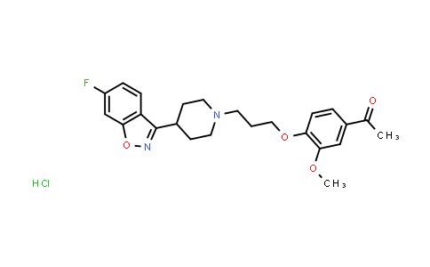 CAS No. 1299470-39-5, Iloperidone (hydrochloride)