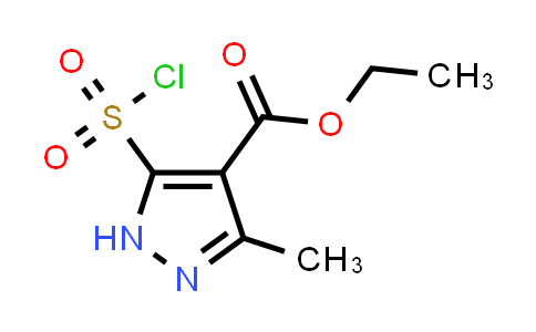 CAS No. 1299471-28-5, Ethyl 5-(chlorosulfonyl)-3-methyl-1H-pyrazole-4-carboxylate