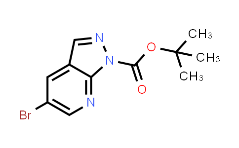 CAS No. 1299607-55-8, tert-Butyl 5-bromo-1H-pyrazolo[3,4-b]pyridine-1-carboxylate