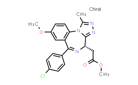 CAS No. 1300019-40-2, Methyl 2-[(4S)-6-(4-chlorophenyl)-1-methyl-8-(methyloxy)-4H-[1,2,4]triazolo[4,3-a][1,4]benzodiazepin-4-yl]acetate