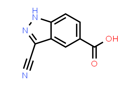 CAS No. 1301214-73-2, 3-Cyano-1H-indazole-5-carboxylic acid