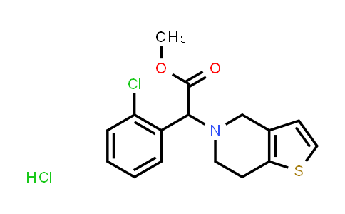CAS No. 130209-90-4, Thieno[3,2-c]pyridine-5(4H)-acetic acid, α-(2-chlorophenyl)-6,7-dihydro-, methyl ester, hydrochloride (1:1)