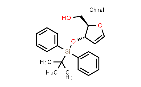 CAS No. 130277-32-6, ((2R,3S)-3-(tert-butyldiphenylsilyloxy)-2,3-dihydrofuran-2-yl)methanol