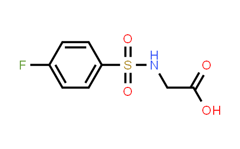 CAS No. 13029-71-5, 2-(4-Fluorobenzenesulfonamido)acetic acid