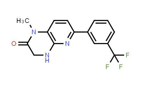 CAS No. 1303588-25-1, 1-Methyl-6-(3-(trifluoromethyl)phenyl)-3,4-dihydropyrido[2,3-b]pyrazin-2(1H)-one