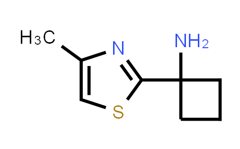 CAS No. 1303845-63-7, 1-(4-Methylthiazol-2-yl)cyclobutanamine