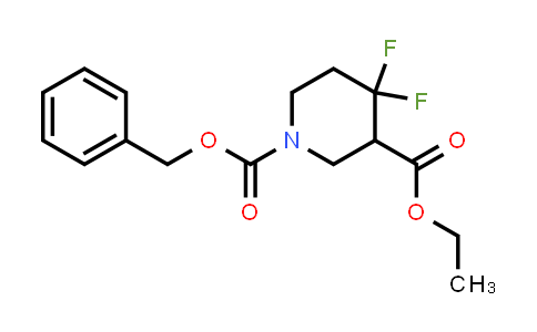 CAS No. 1303973-26-3, 1-Benzyl 3-ethyl 4,4-difluoropiperidine-1,3-dicarboxylate