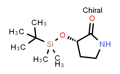 CAS No. 130403-91-7, (S)-3-((tert-Butyldimethylsilyl)oxy)pyrrolidin-2-one