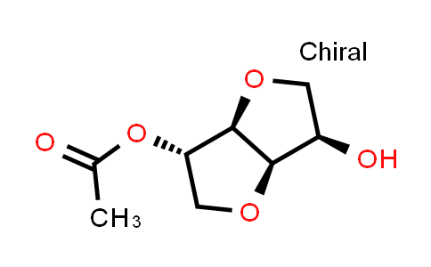 CAS No. 13042-39-2, (3S,3aR,6R,6aR)-6-Hydroxyhexahydrofuro[3,2-b]furan-3-yl acetate